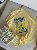 تیشرت زنانه طرح دار قواره باکسی طرح Limon